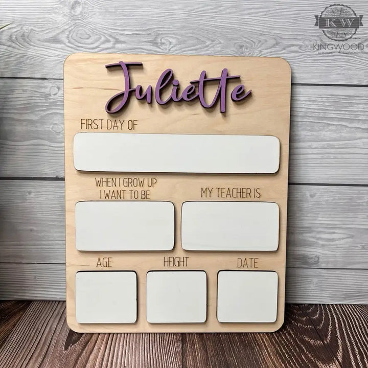 Customizable first day of school decor board fort mcmurray
