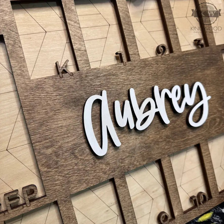 Customizable wooden school photo frame for lasting memories