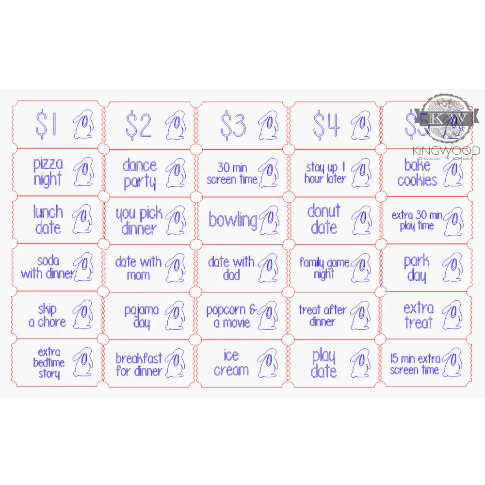 Easter reward token game for family egg hunt and learning