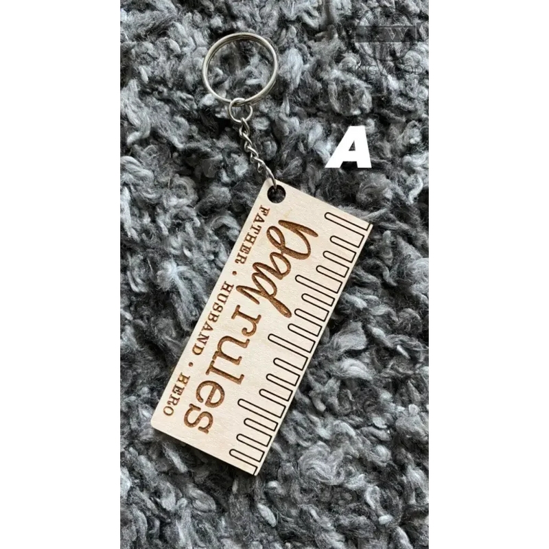 Father’s day wooden keychains _label_new, custom, dad,