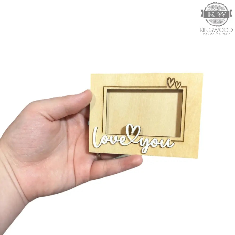 Fridge picture magnet for personalized photo display 3d