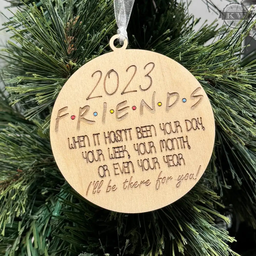 Friends ornament 2023 decor for the holiday season 3d laser