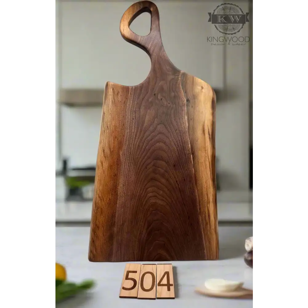 Handcrafted live edge walnut charcuterie board _label_new,