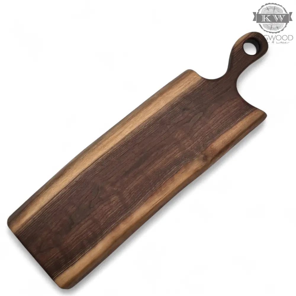 Handcrafted live edge walnut charcuterie board _label_new,
