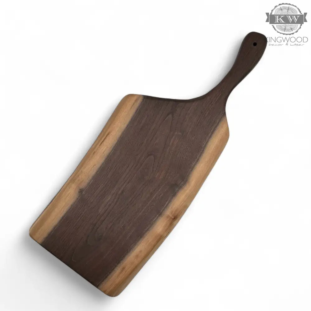 Handcrafted walnut live edge charcuterie board _label_new,