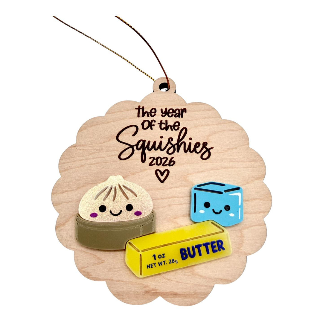 The Year of the Squishies 2026 Ornament