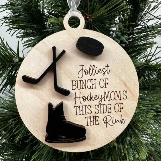 Jolliest bunch hockey ornament for mom or dad 2025,
