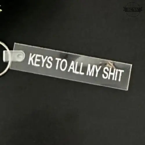 Keys to all my stuff acrylic keychain acrylic, keychains,