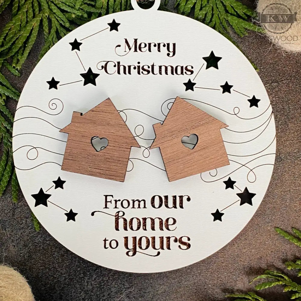 Laser engraved togetherness ornaments for families 3d, 3d