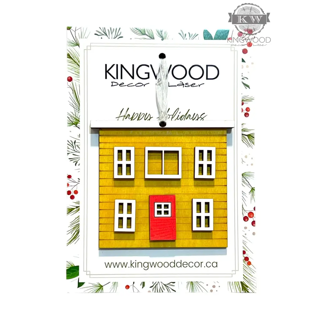 Newfoundland row houses ornament colorful home decor 3d
