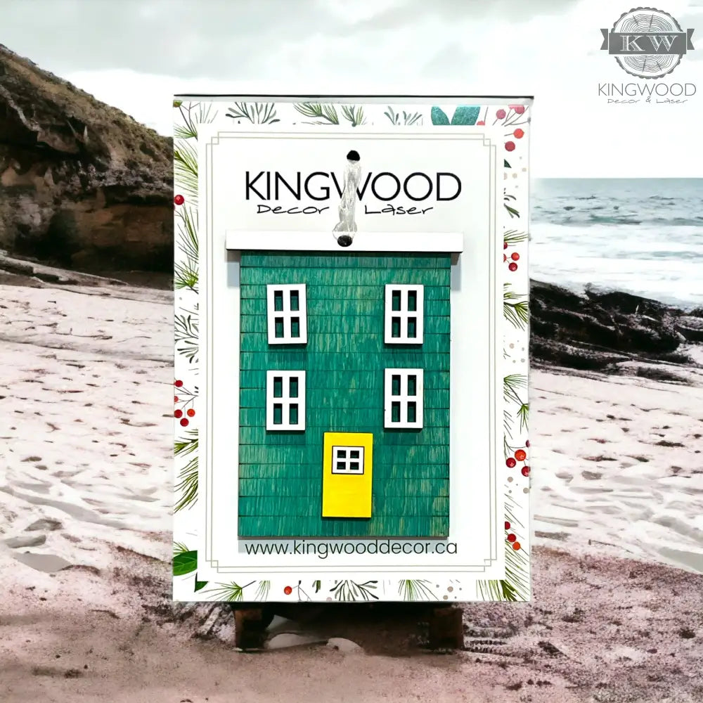Newfoundland row houses ornament colorful home decor 3d