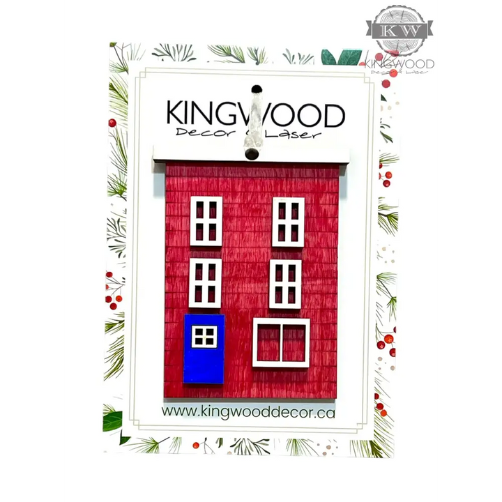 Newfoundland row houses ornament colorful home decor 3d