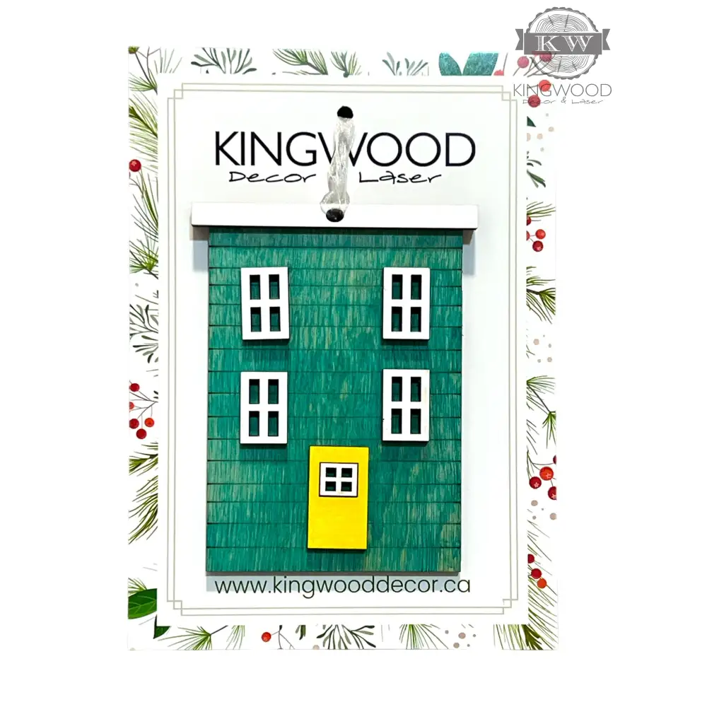 Newfoundland row houses ornament colorful home decor 3d
