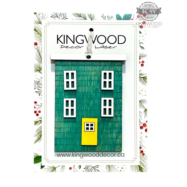 Newfoundland row houses ornament colorful home decor 3d