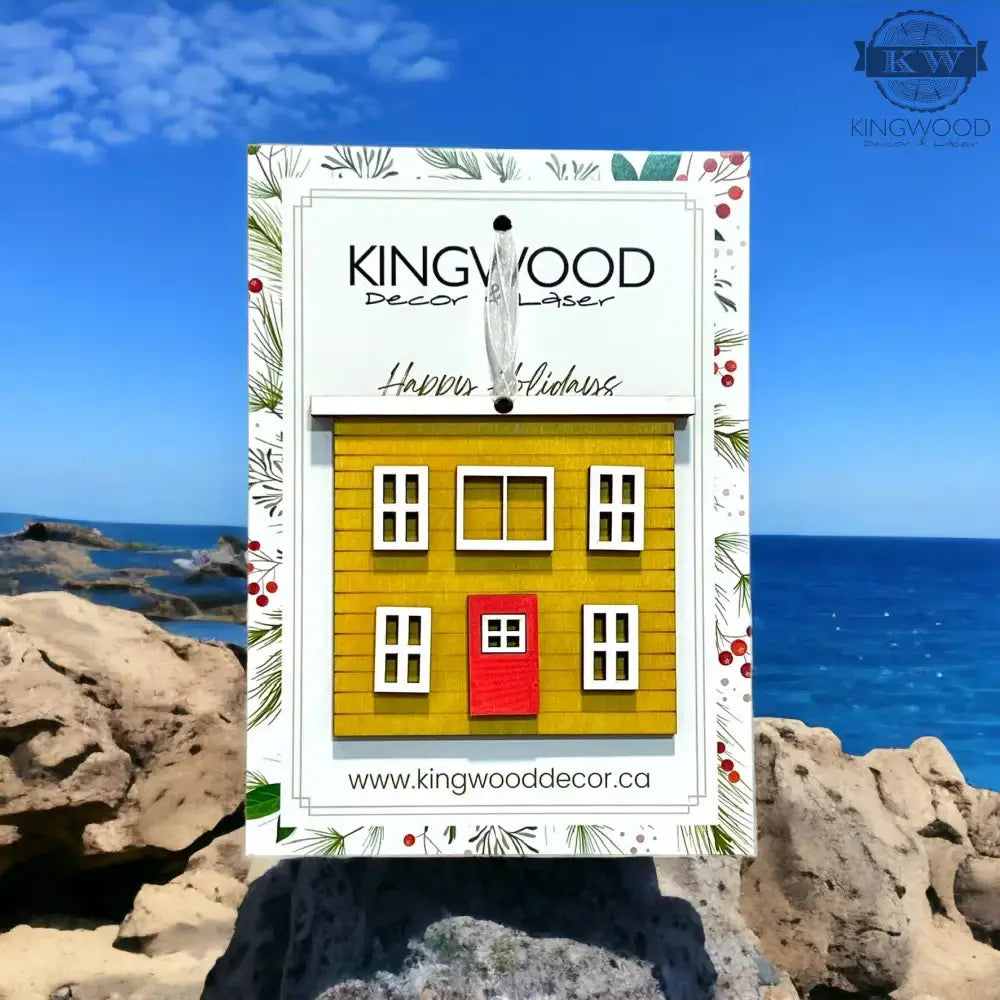 Newfoundland row houses ornament colorful home decor 3d