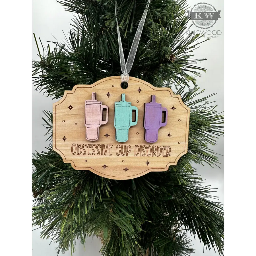 Obsessive cup disorder stanley ornament for christmas tree