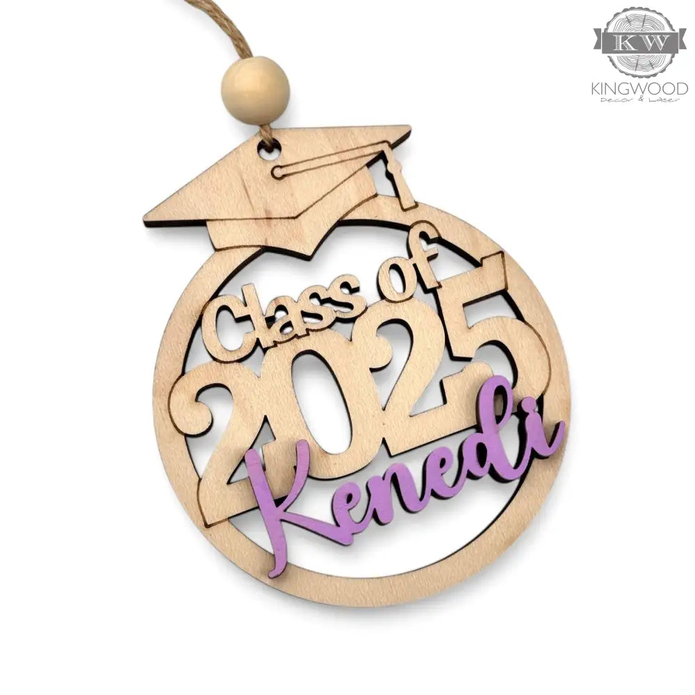 Personalized graduation ornament car dangle class of 2025