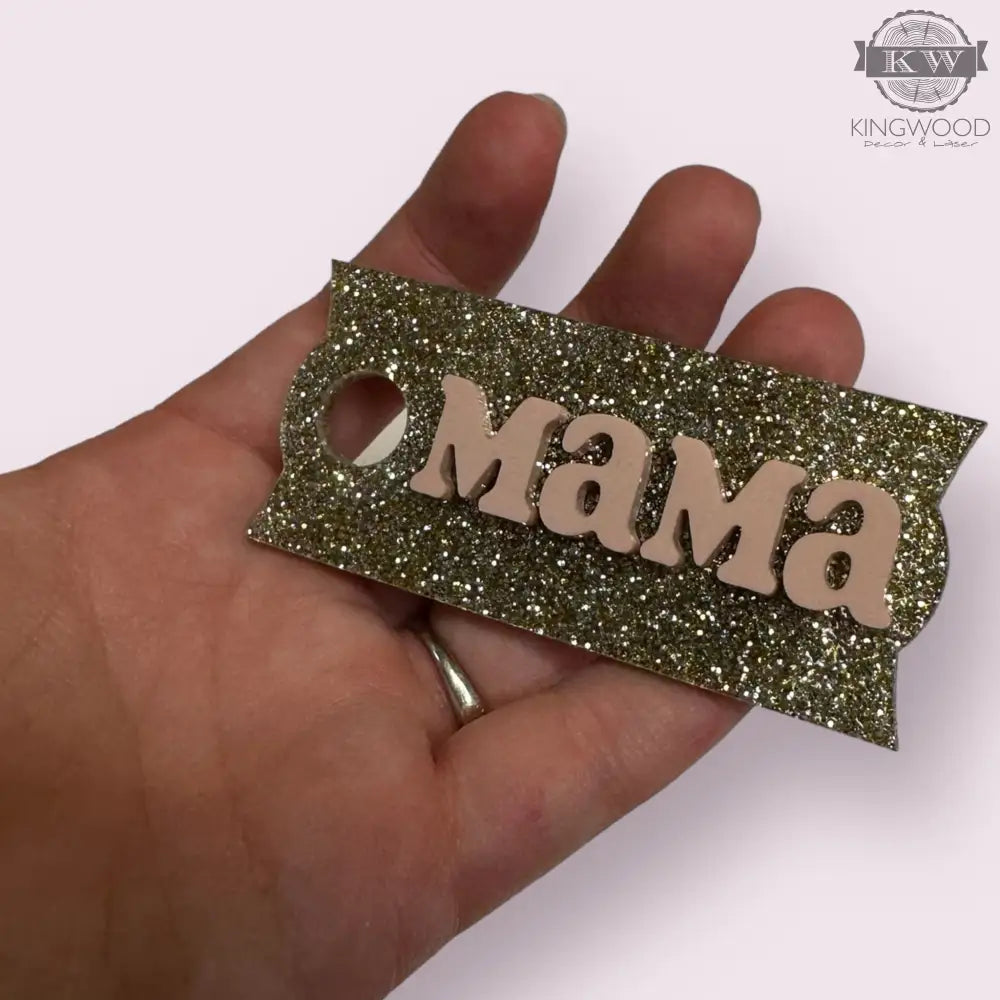 Personalized nameplate topper for stanley cup drinkware