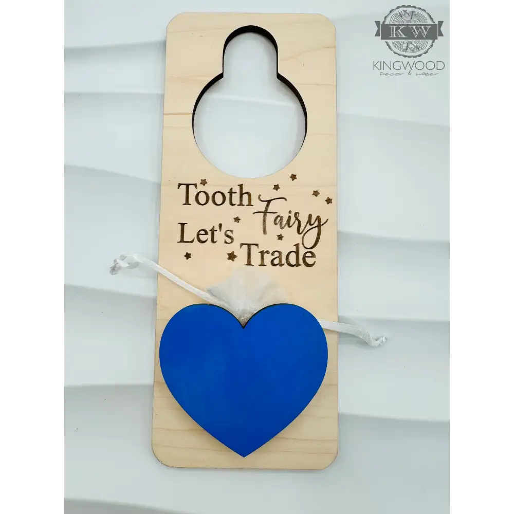 Personalized tooth fairy door hanger for kids and toddlers