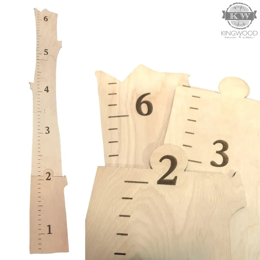 Tree style growth chart ruler puzzle for baby and toddler