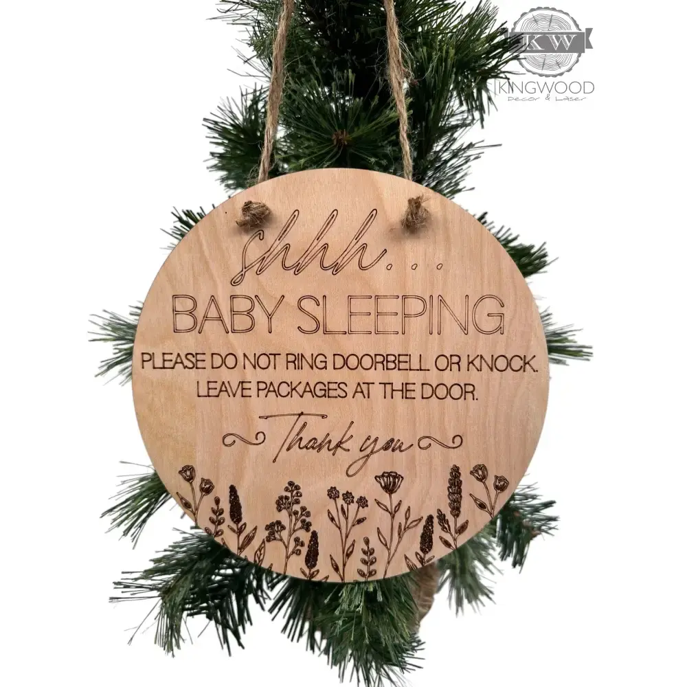 Wood decor sign for quiet baby rooms fort mcmurray