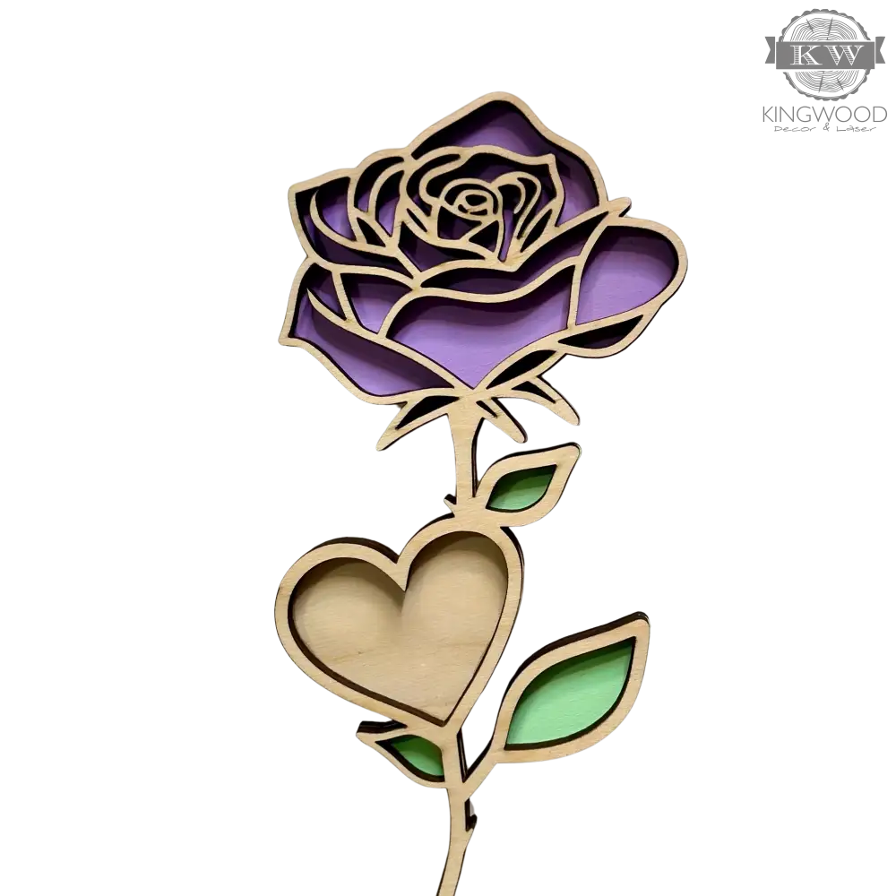 Wooden roses for mother’s day and celebrations 3d laser