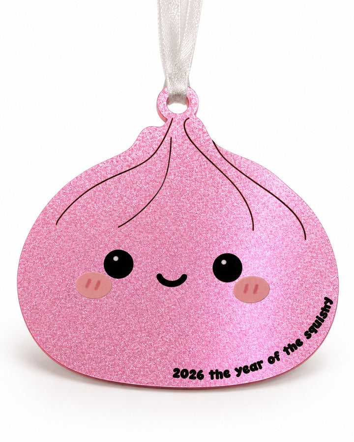 Pink 2026 Year of the Squishy ornament