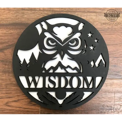 Animal - outdoor theme name sign - personalize round signs
