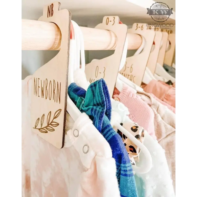 Baby clothes hanger dividers 3d laser cut, _label_new,