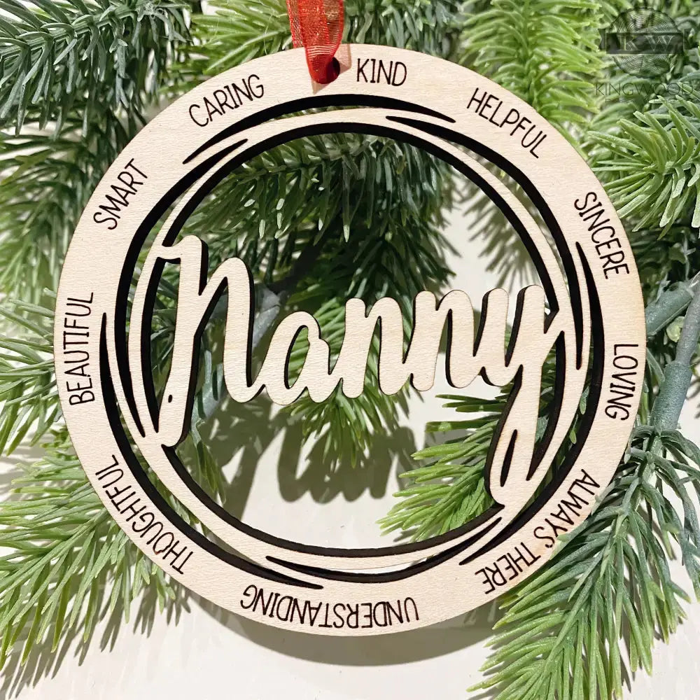 Wooden nanny ornament decor in Maple wood perfect for Fort McMurray home styling