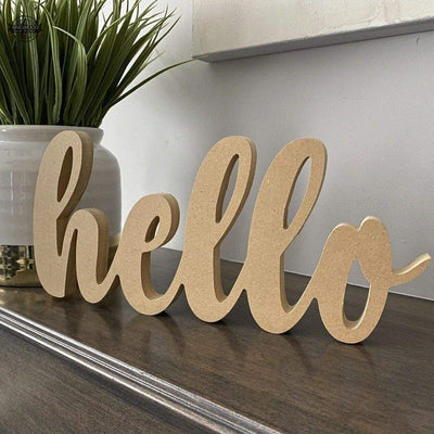 Custom name cutouts from 1/2 thick mdf 3d laser cut,