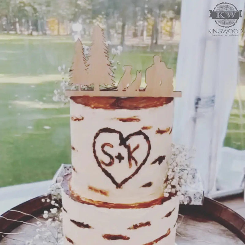 Custom wedding cake topper 3d laser cut, alberta, birthday,