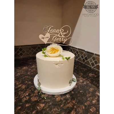 Custom wedding cake topper 3d laser cut, alberta, birthday,