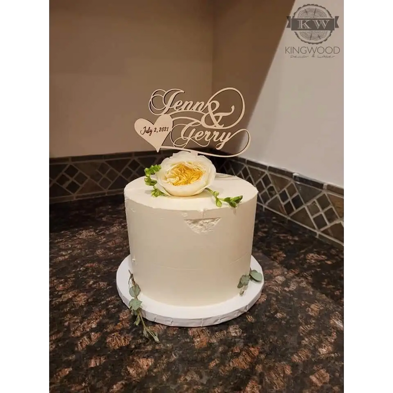Custom wedding cake topper 3d laser cut, alberta, birthday,