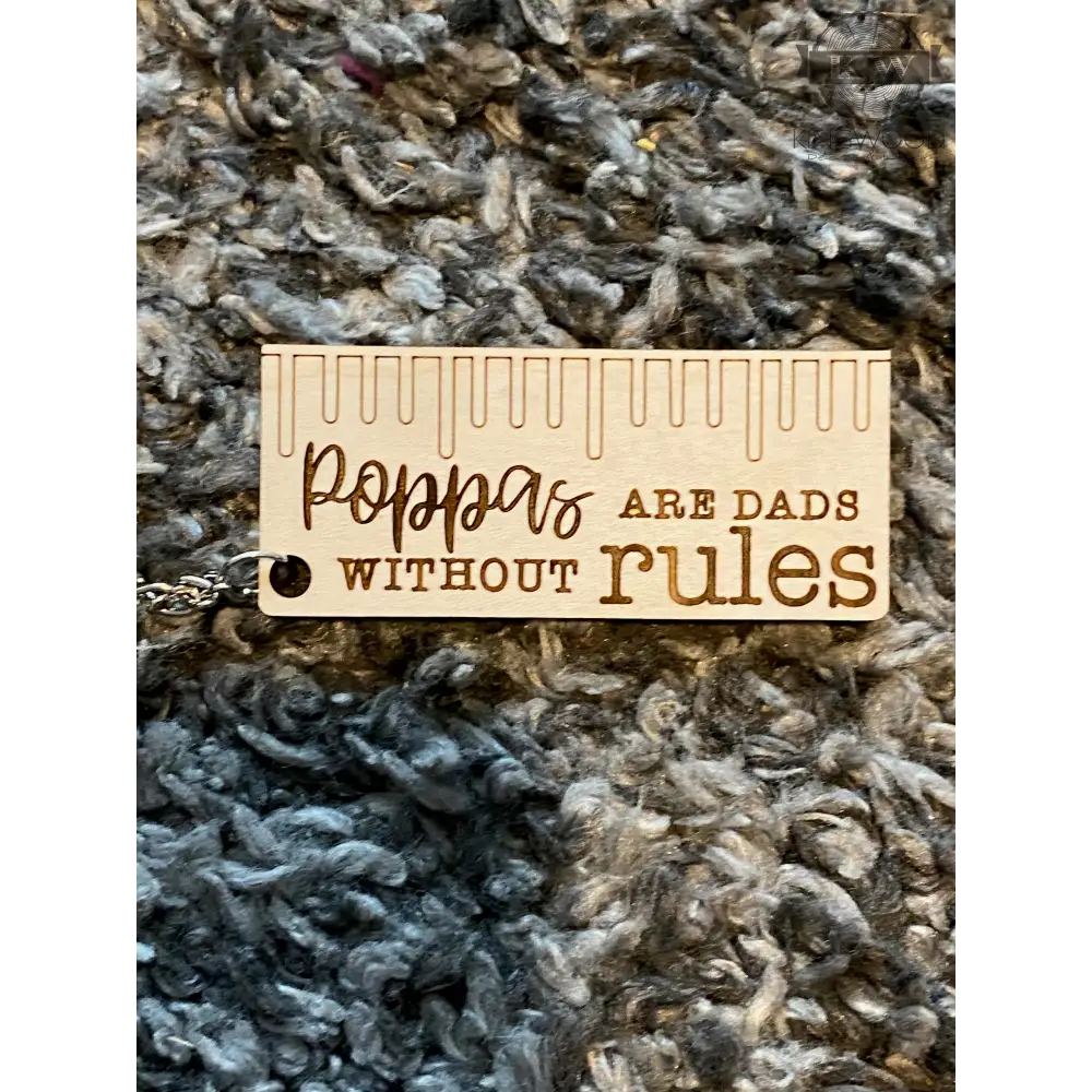 Wooden ruler-shaped keychain from Father’s Day wooden keychains premium laser engraved keepsake