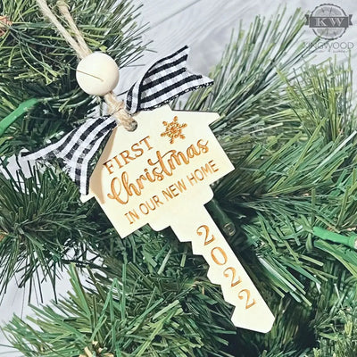 First christmas in our new home - ornament 3d laser cut,