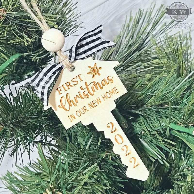 First christmas in our new home - ornament 3d laser cut,