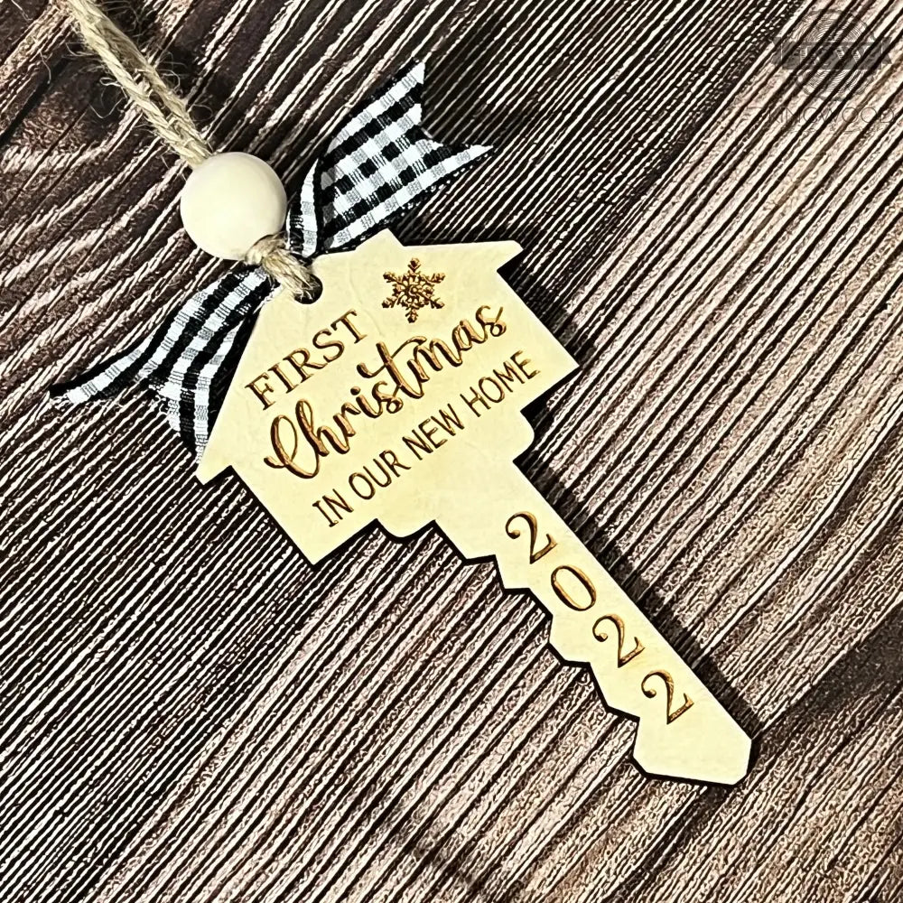 First christmas in our new home - ornament 3d laser cut,