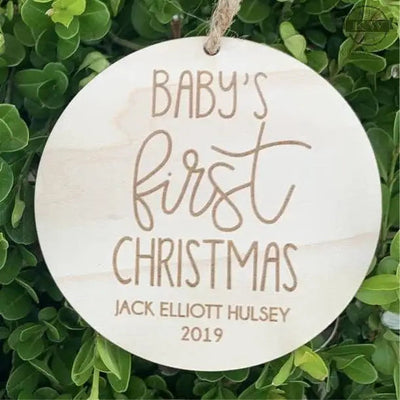Baby’s first christmas- ornament _label_new, baby,