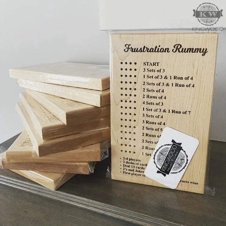 Frustration Rummy game board for family card game nights, ideal for fun and entertainment