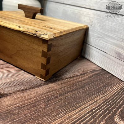 Handcrafted keepsake box with dovetails (one of a kind)