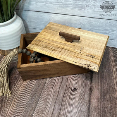 Handcrafted keepsake box with dovetails (one of a kind)