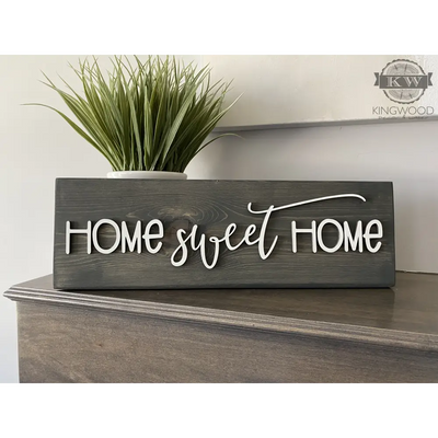 Home sweet home - laser cut 3d words gifts, home, laser,