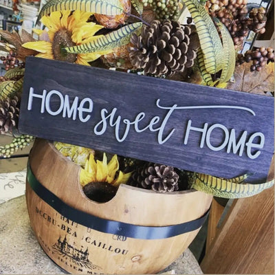 Home sweet home - laser cut 3d words gifts, home, laser,