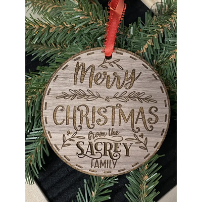 Merry christmas family ornament with your name _label_new,