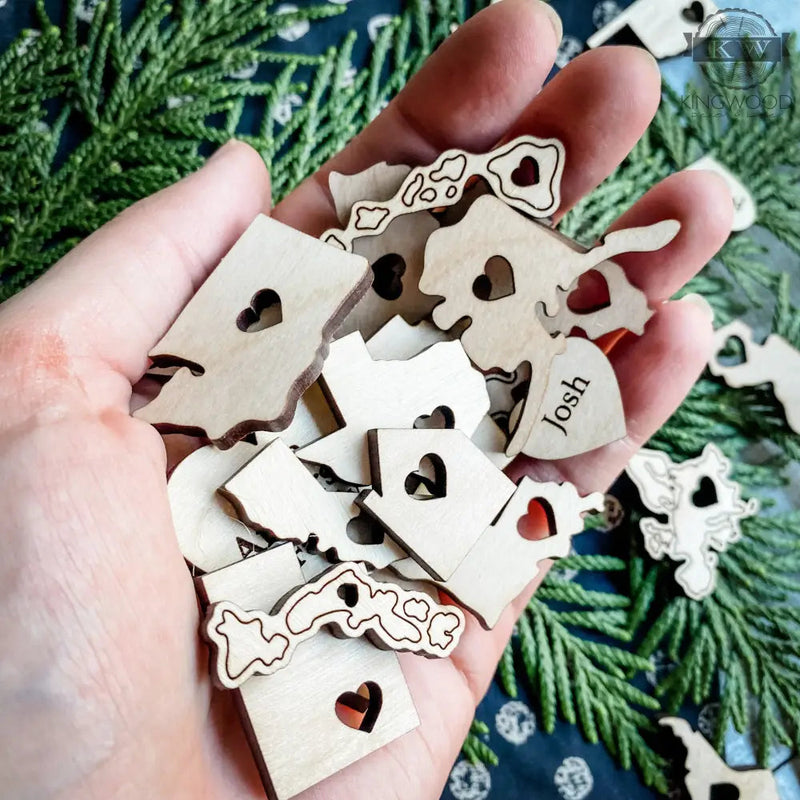 Miles don’t matter ornaments - when you are friends family