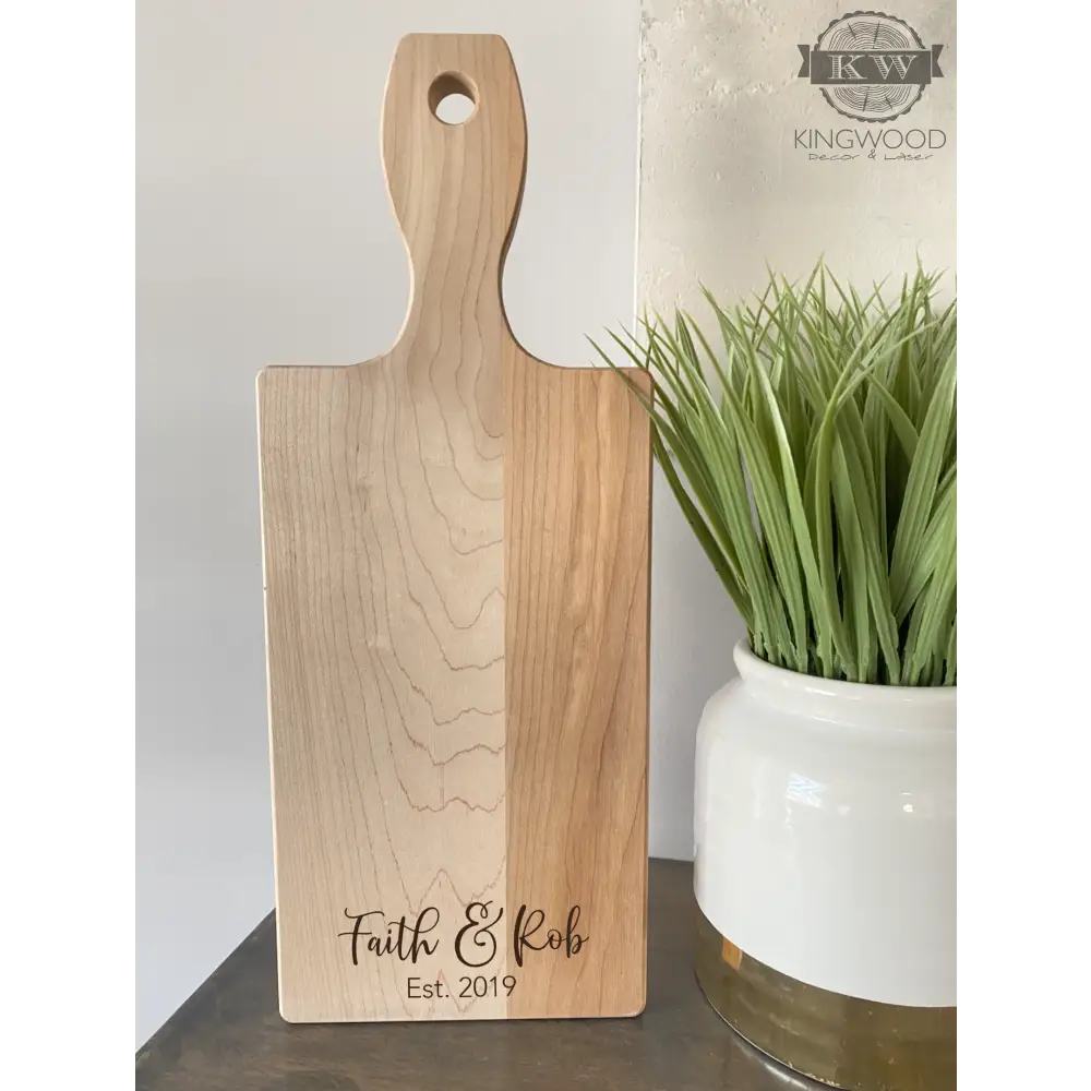 Personalized wooden cutting board for kitchen decor and custom cutting boards