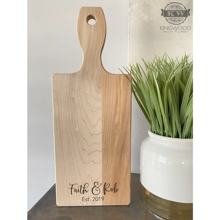 Personalized wooden cutting board for kitchen decor and custom cutting boards