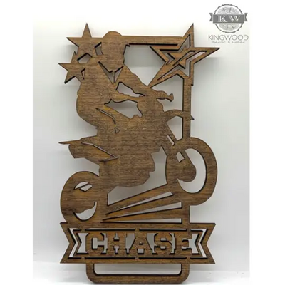 Personalized laser dirt bike monograms children, custom,