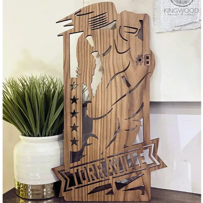 Personalized laser hockey monograms 3d cut, alberta,